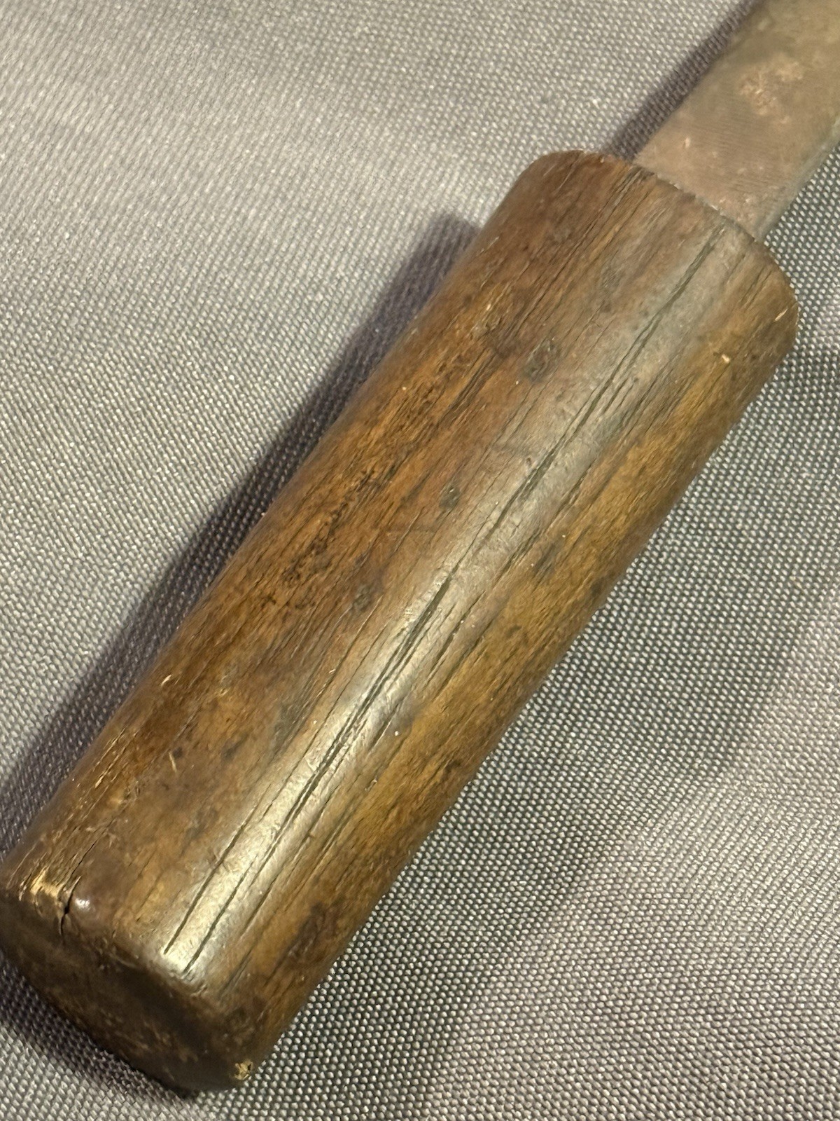 Antique Folk Art Rat Tail File Forged Knife Shank yankee ingenuity