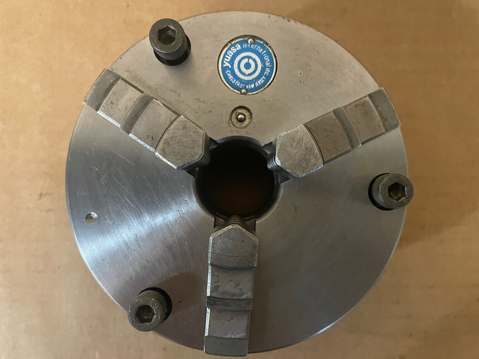 YUASA 5" 3 JAW LATHE CHUCK PLAIN BACK / ACCU-CHUCK