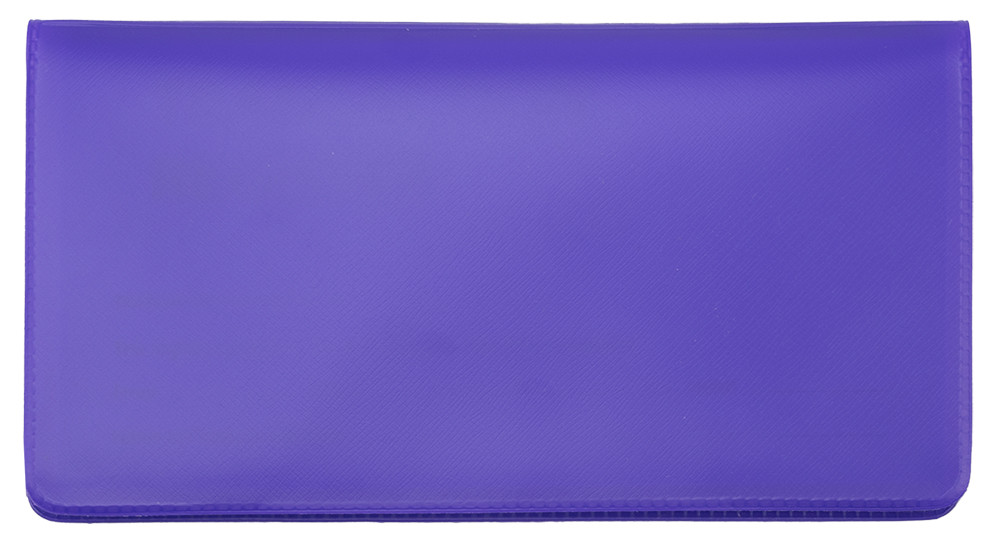 Purple Vinyl Checkbook Cover
