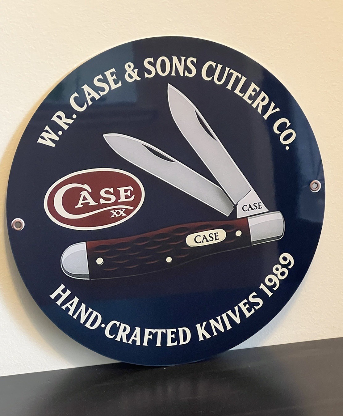 Case Cutlery Knives  Vintage  Style Metal Sign 100th Anniversary