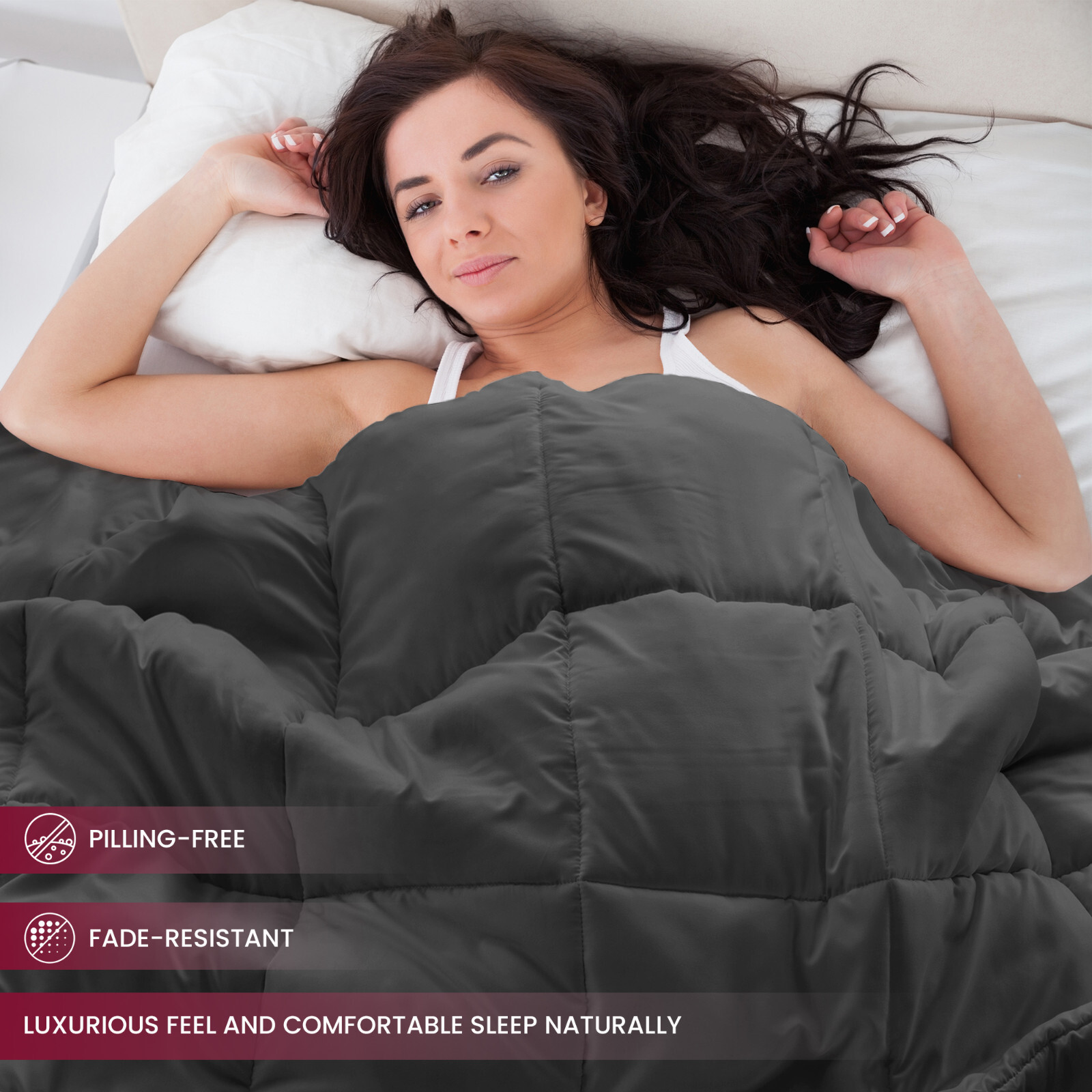 Down Alternative Comforter All Season Microfiber Duvet Insert Quilted Comforter