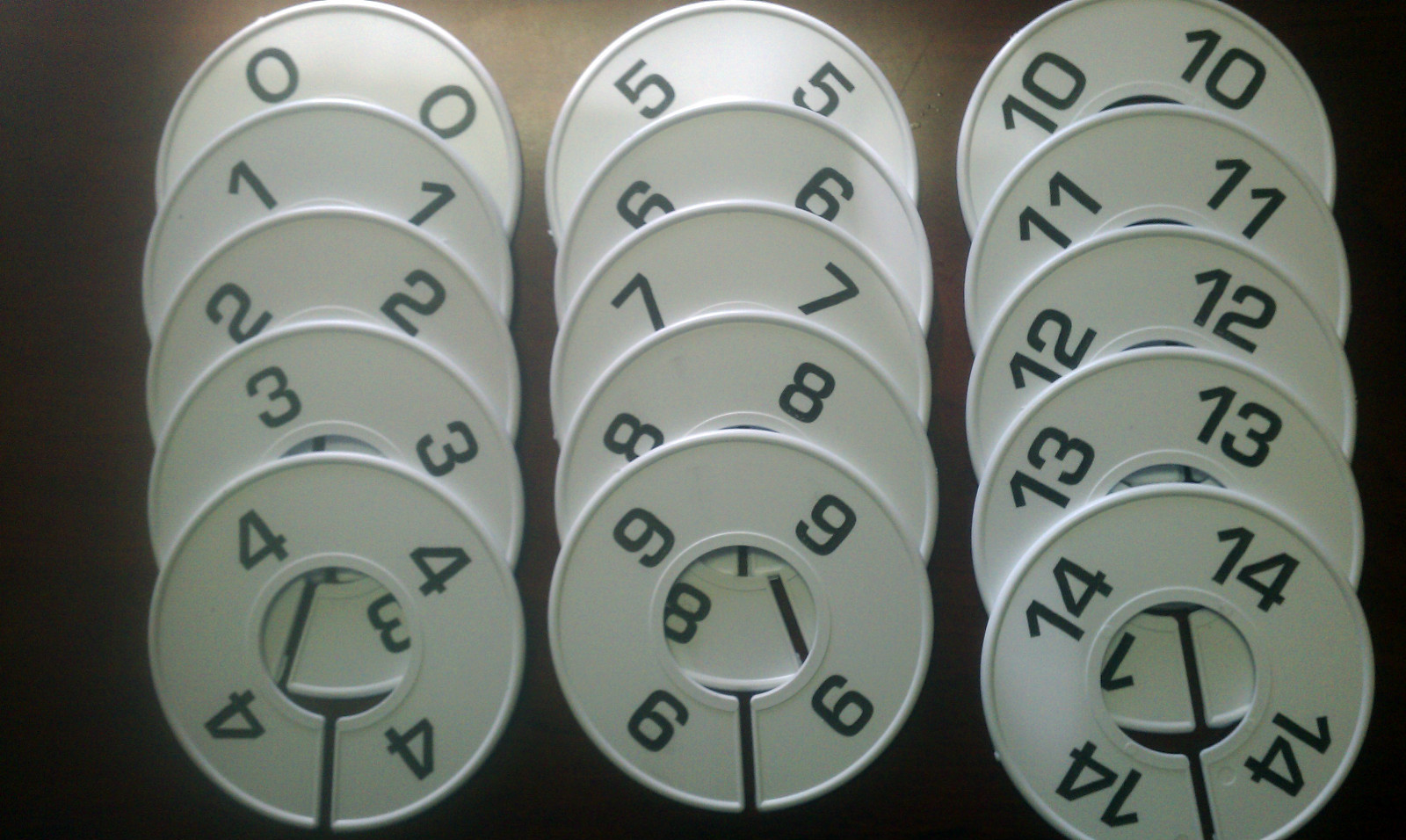 Women Clothing Rack Size Dividers - Sizes 0 to 14