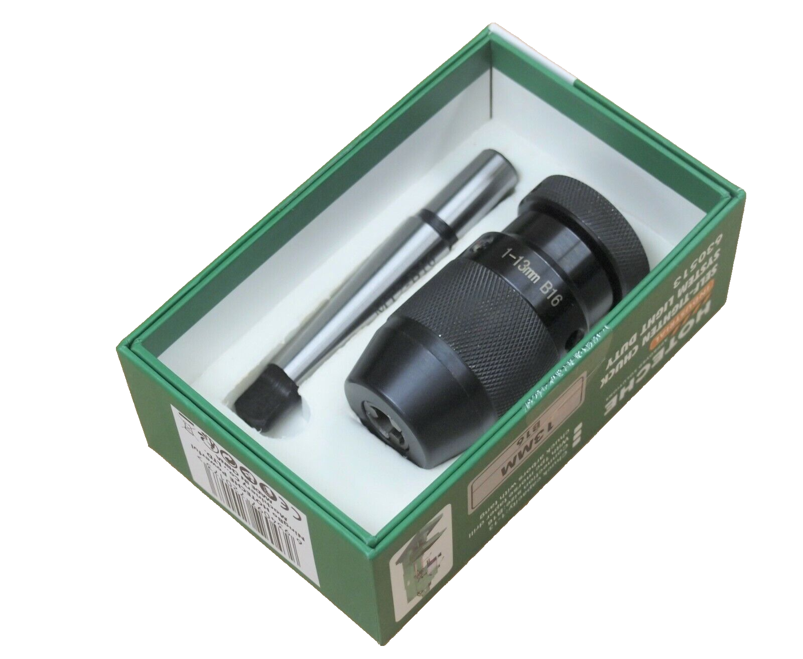 Hoteche Keyless Drill Lathe Chuck Self-Tightening 0-13mm 1/2" MT2-B16 630513