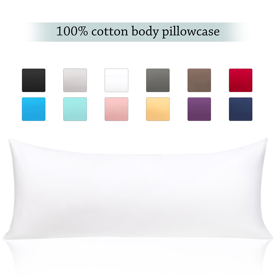 Egyptian Cotton Pillowcase Body Pillowcases Cotton W Zipper Closure