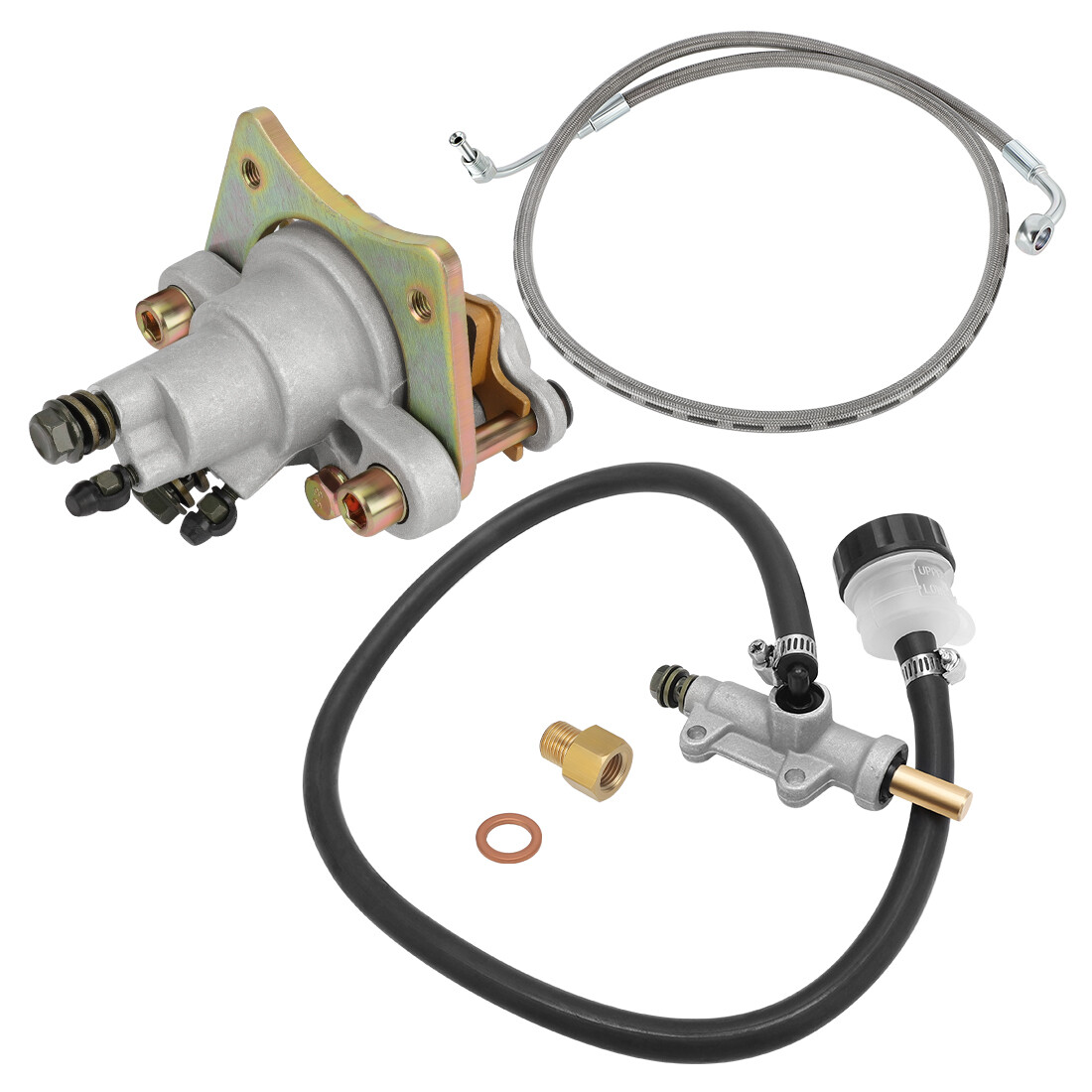 Rear Brake Caliper &Master Cylinder &Hose Line for Polaris Sportsman 600 700 800