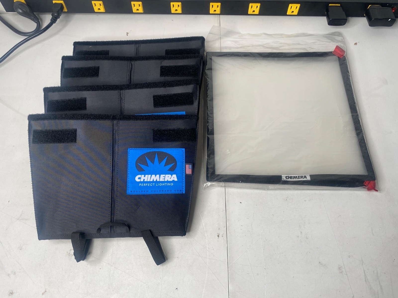 Lot of 4 Chimera 8"x8" Softbox for LED Square Lighting