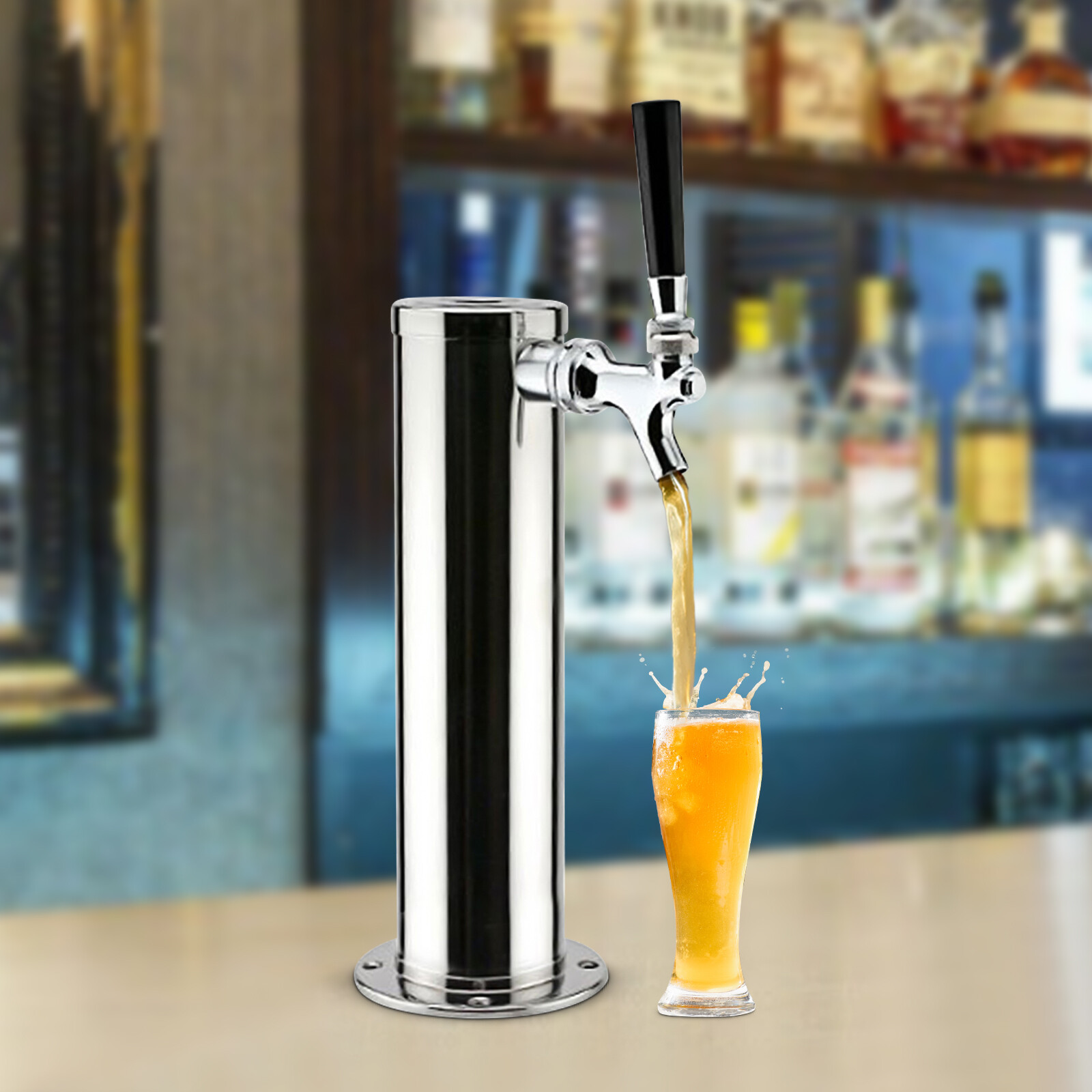 Beer Dispenser Kit Draft Beer Kegerator Tower Stainless Steel Beer Dispenser