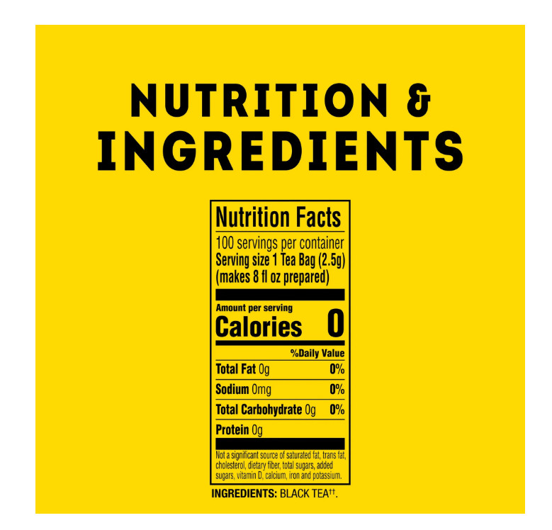 Lipton Black Tea bags, 100 count...