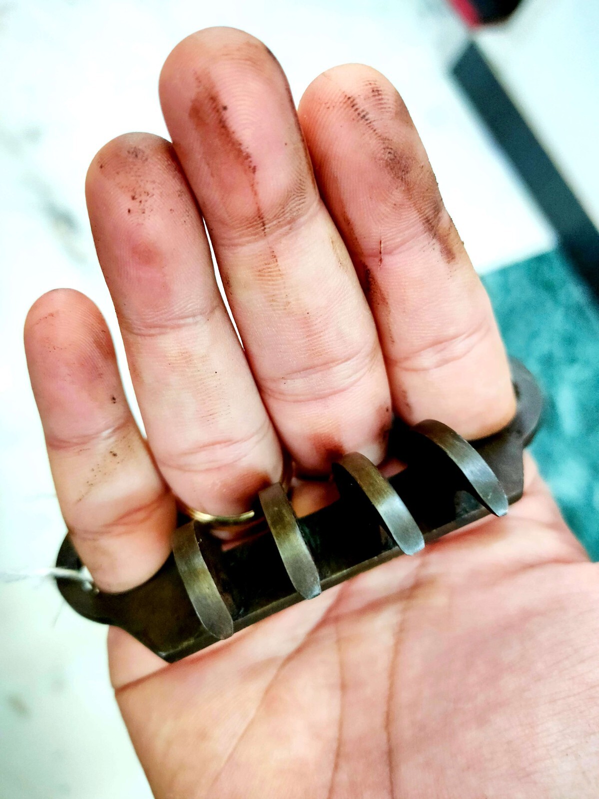 Claw Dagger Bagh Nakh Vagh Nakh Maratha India Hand Forged Steel Handmade i954S