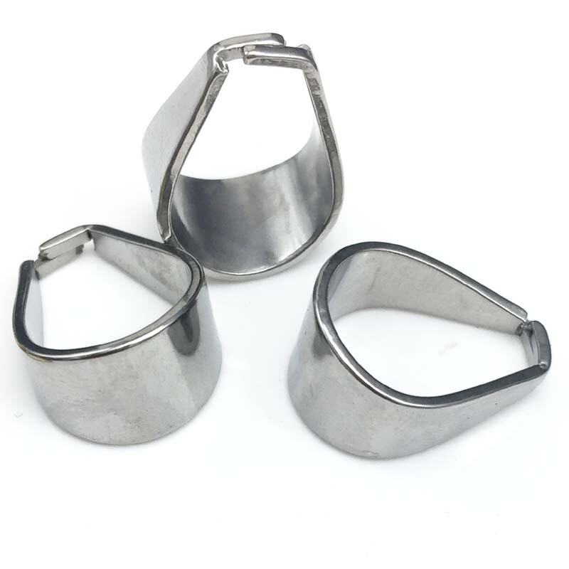 20x Gold/Silver Tone Stainless Steel Pinch Clips Bail Connectors Findings