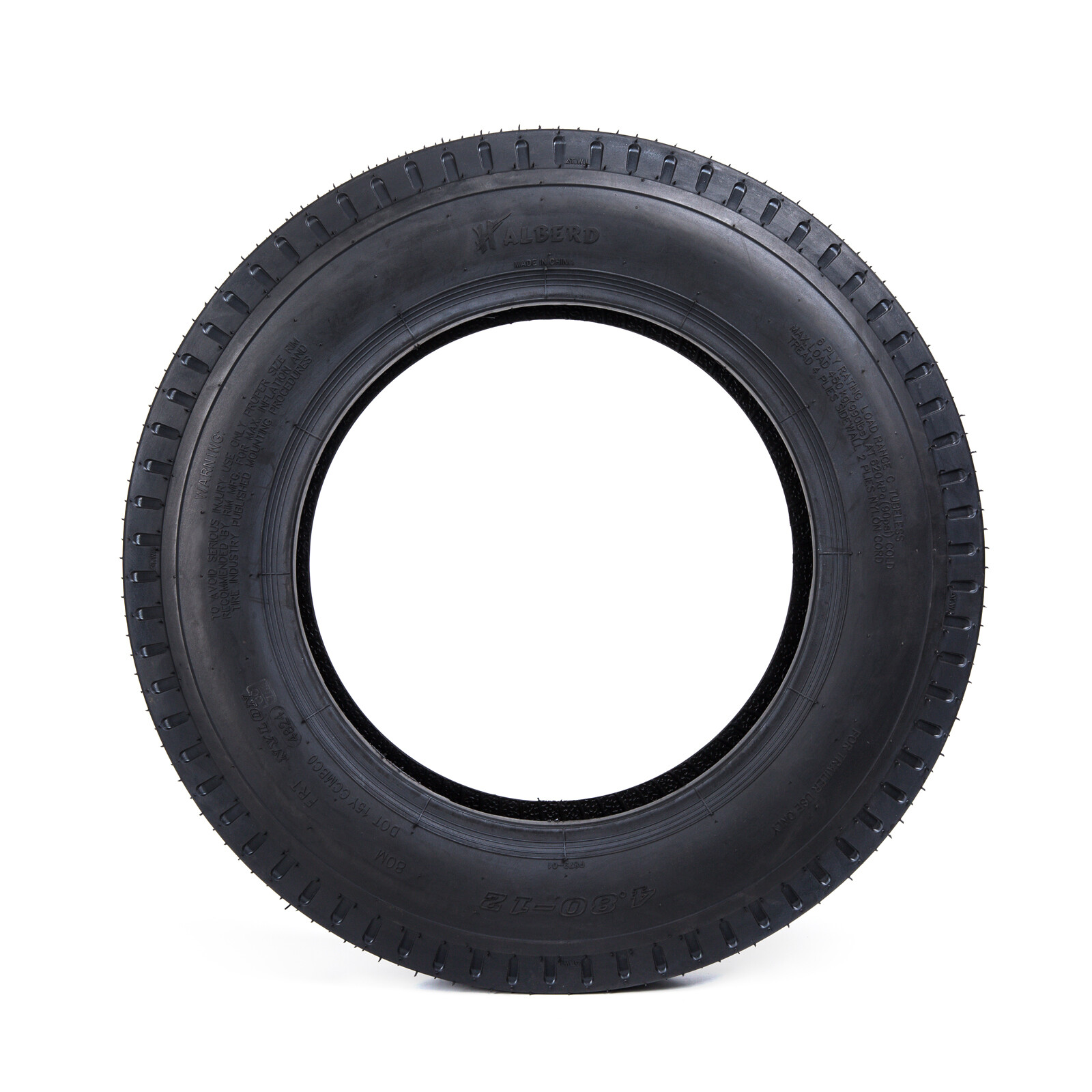 Set 2 4.80-12 Trailer Tires 6 PR 4.8-12 4.8x12 6 Ply Replacement Tire Heavy Duty