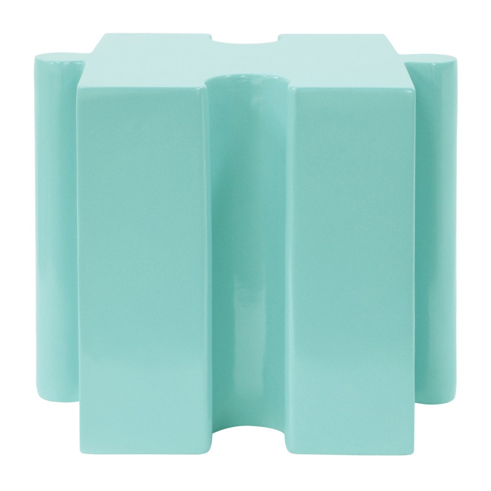 Modular Puzzle Side Table - Light Green, Indoor & Outdoor, Reconfigurable