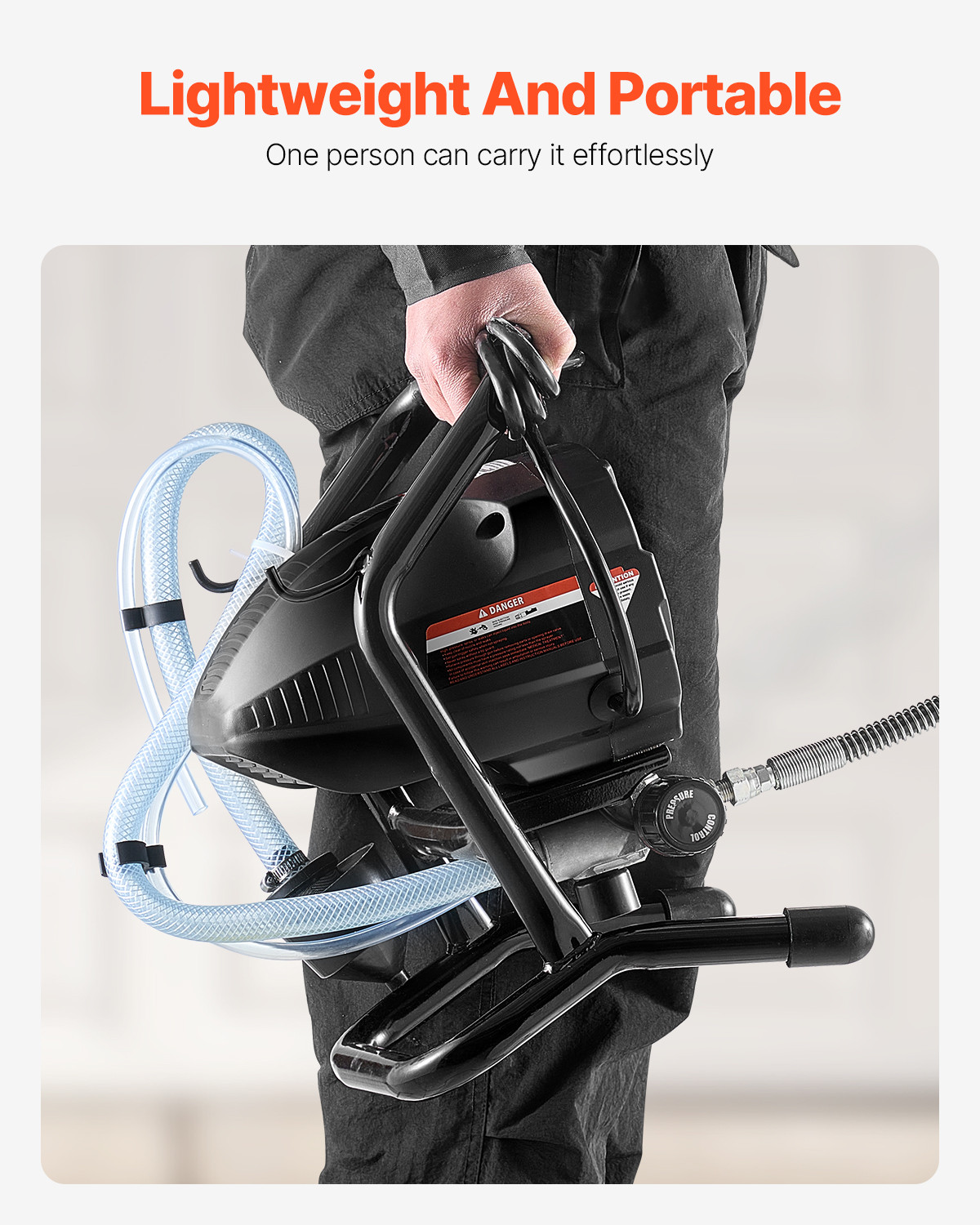 Stand Airless Paint Sprayer Electric Paint Sprayer Machine 650W 3000PSI