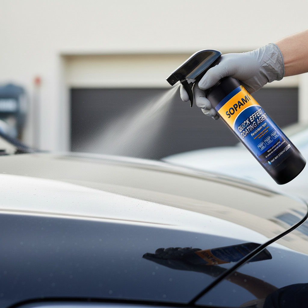 Sopami Car Coating Spray - 16.9 fl oz Waterless Ceramic Coating Car Wax (500ml)