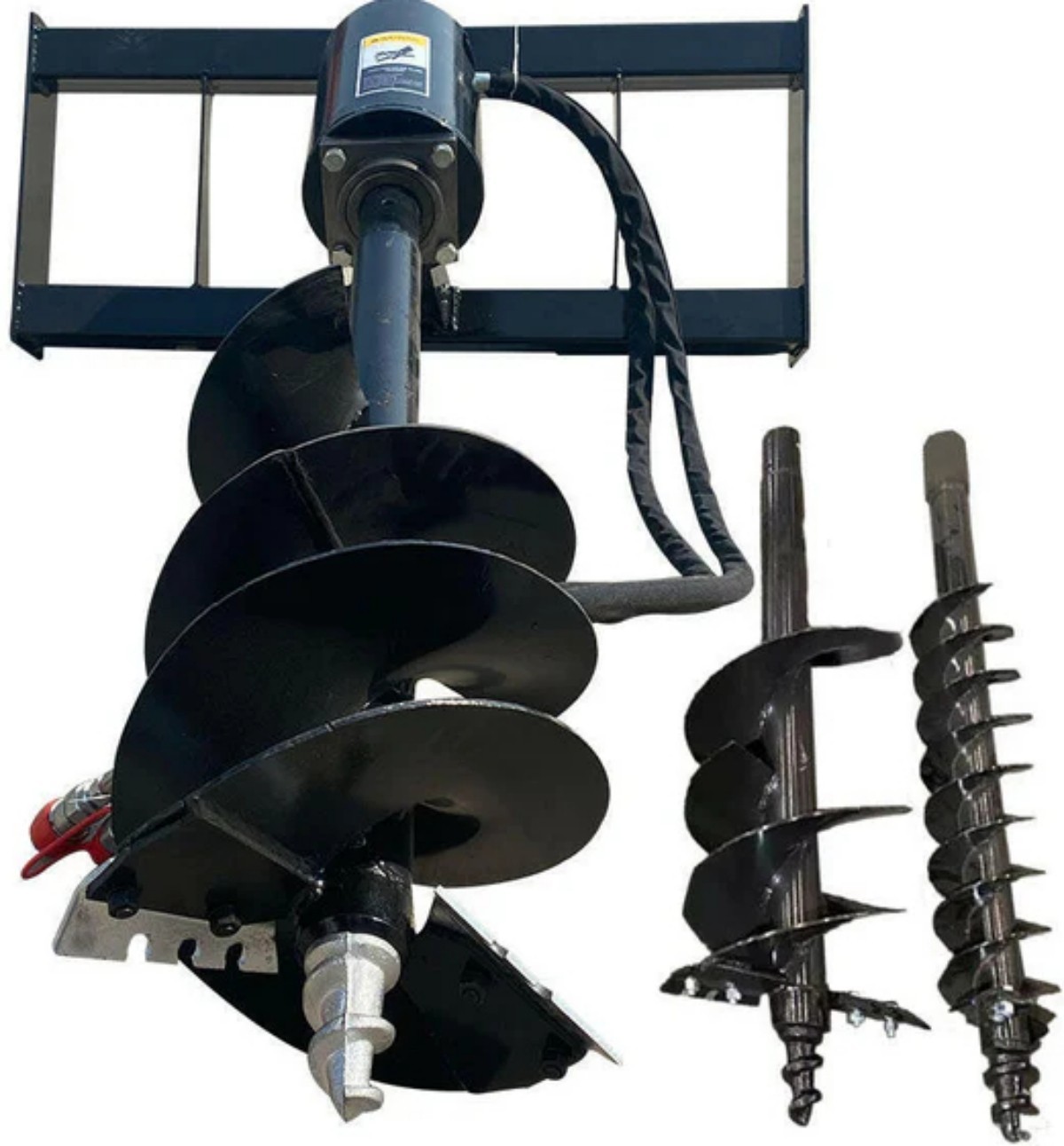 AGT Skid Steer Attachment Auger Post Hole Hydraulic Digger 6, 12, & 14 Bits