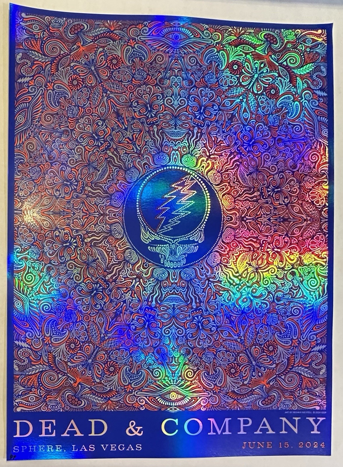 Dead & Company Poster 6/15/2024 Las Vegas Sphere Mishka Westell Printer’s Proof