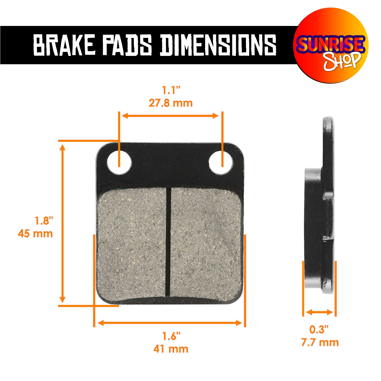 Front+Rear Blue Shock Covers + Brake Pads for Yamaha Blaster YFS 200 (2003-2006)