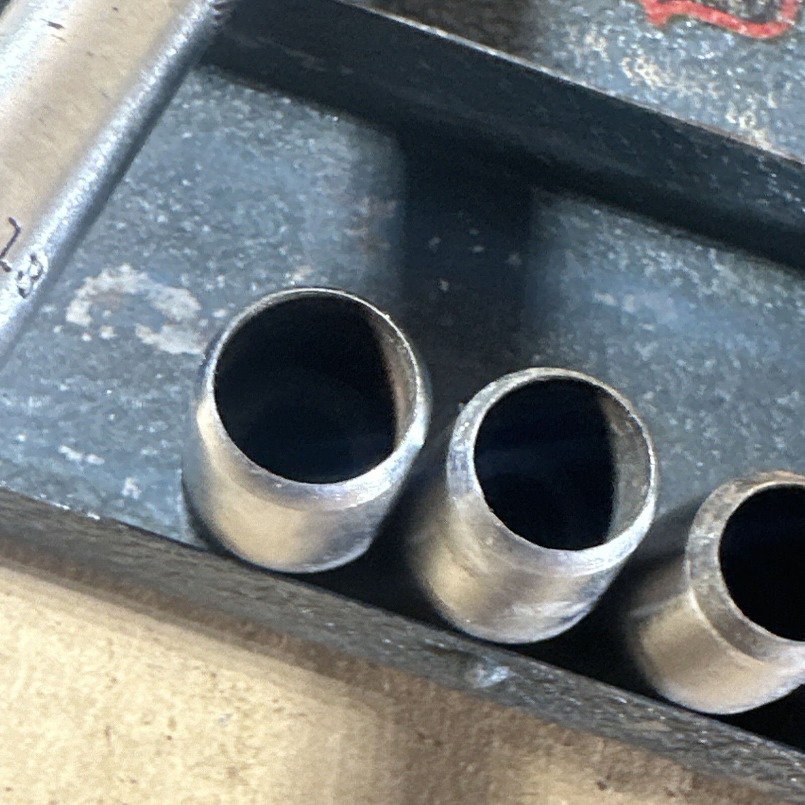 OTC Owatonna Tool No. 813 Gasket Cutting Driver Set W/ Metal Box Made in USA