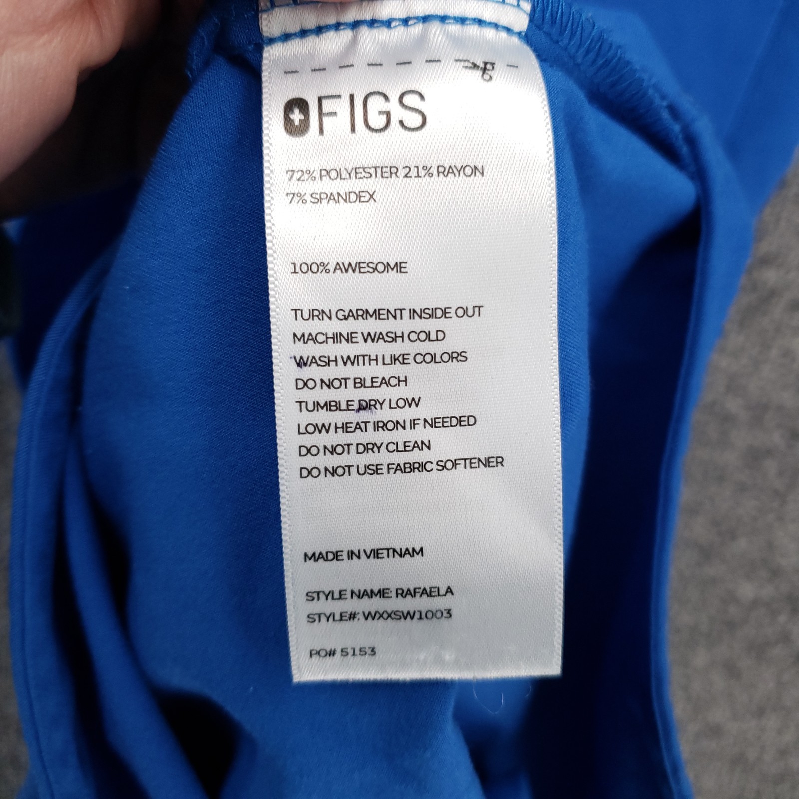 Figs Scrub Uniform Set Womens M Medium Blue Rafaela Jogger Technical Collection