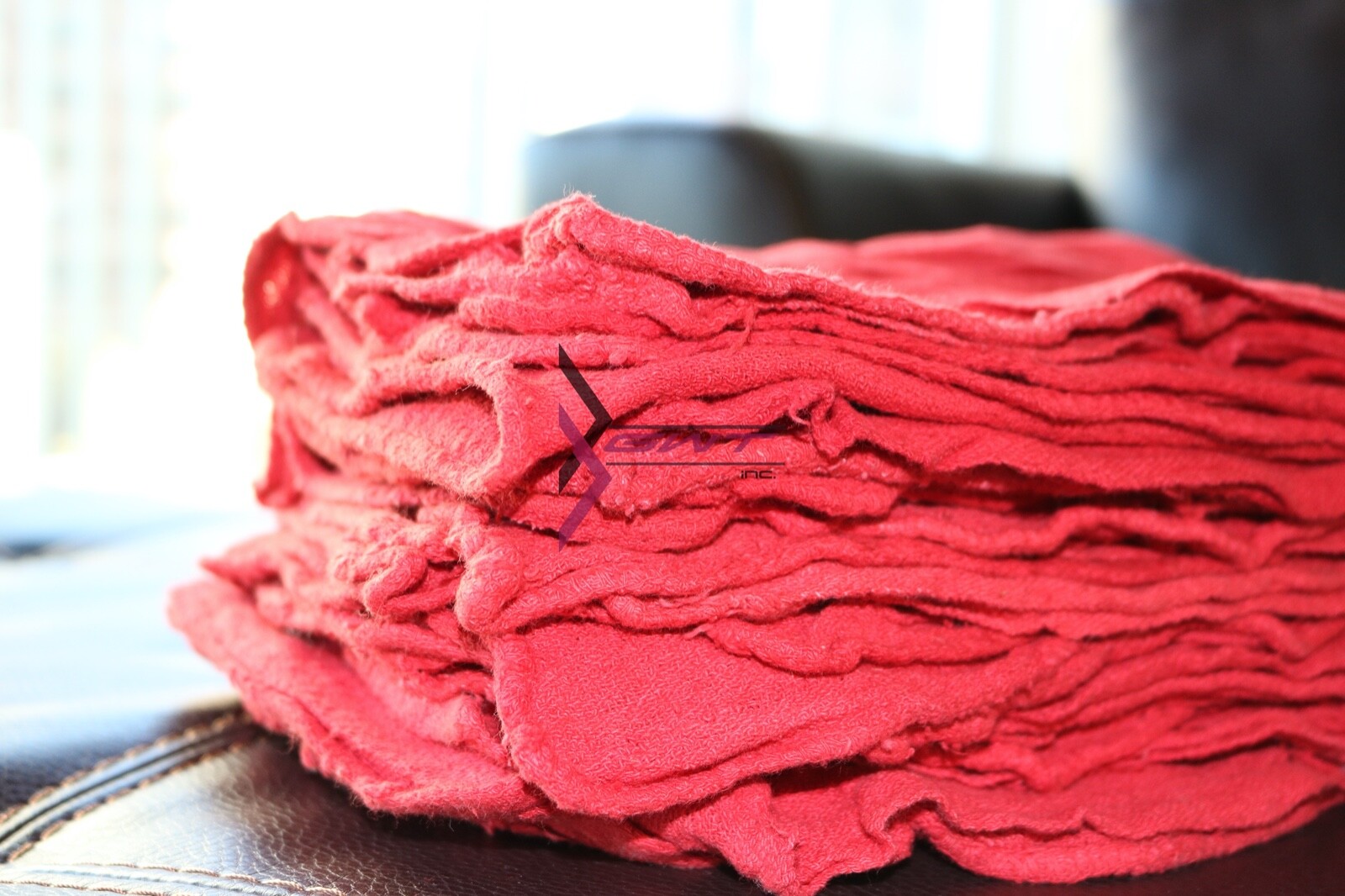 100 Pieces Red Shop Towels Large 13x14 Cleaning Rags, Fast Free Shipping