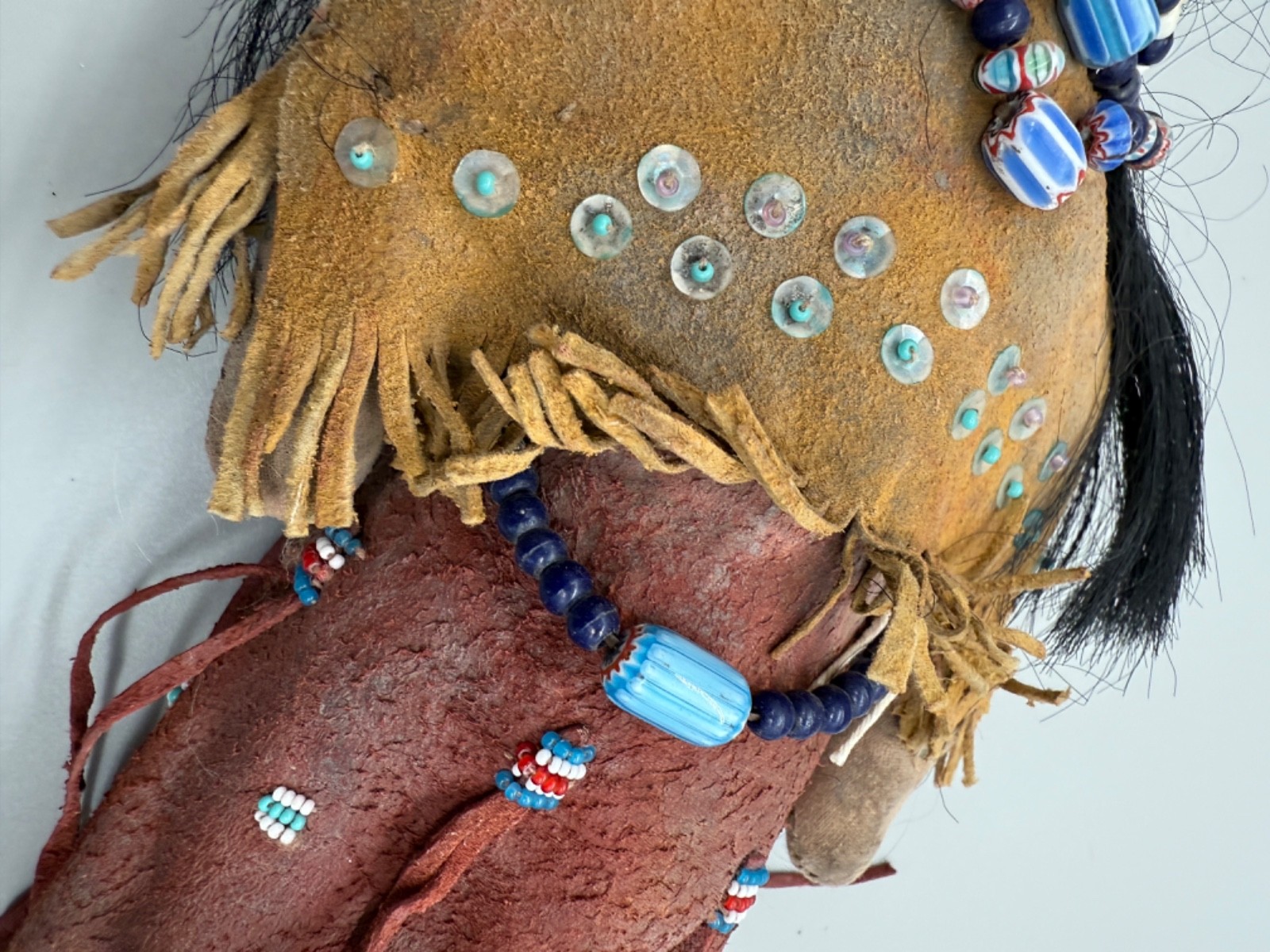 Antique Lakota Sioux Native American Double Sided Doll Anoglte 1890s Antique Dol