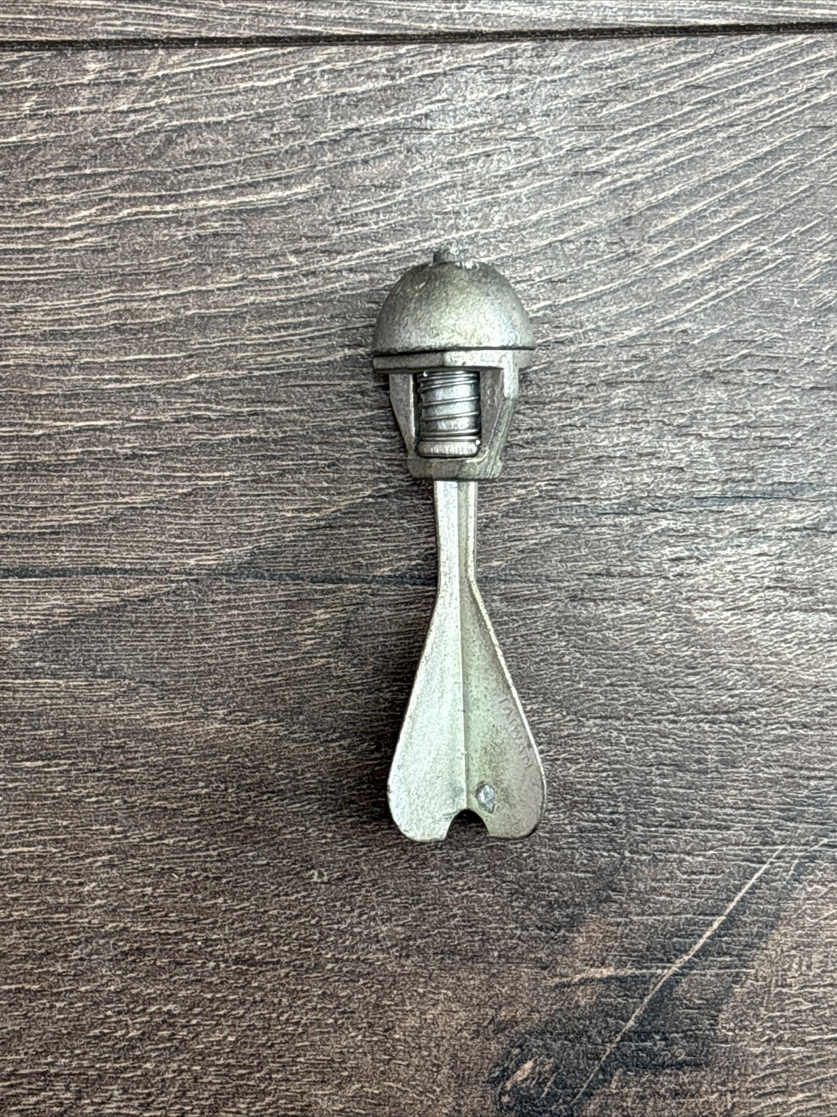 Vintage Diecast Metal Cap Bomb Grenade Toy Spring Loaded Made In Taiwan