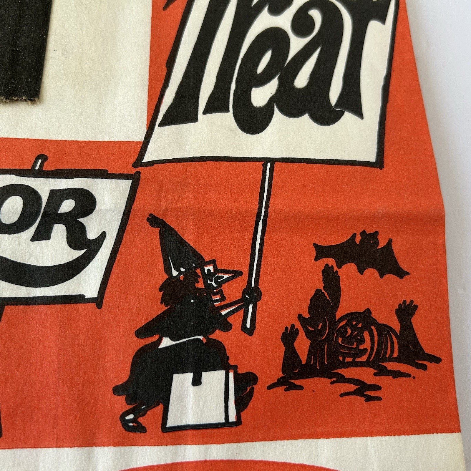 Original Vintage Orange Crush Halloween Trick or Treat Paper Bag Union Camp