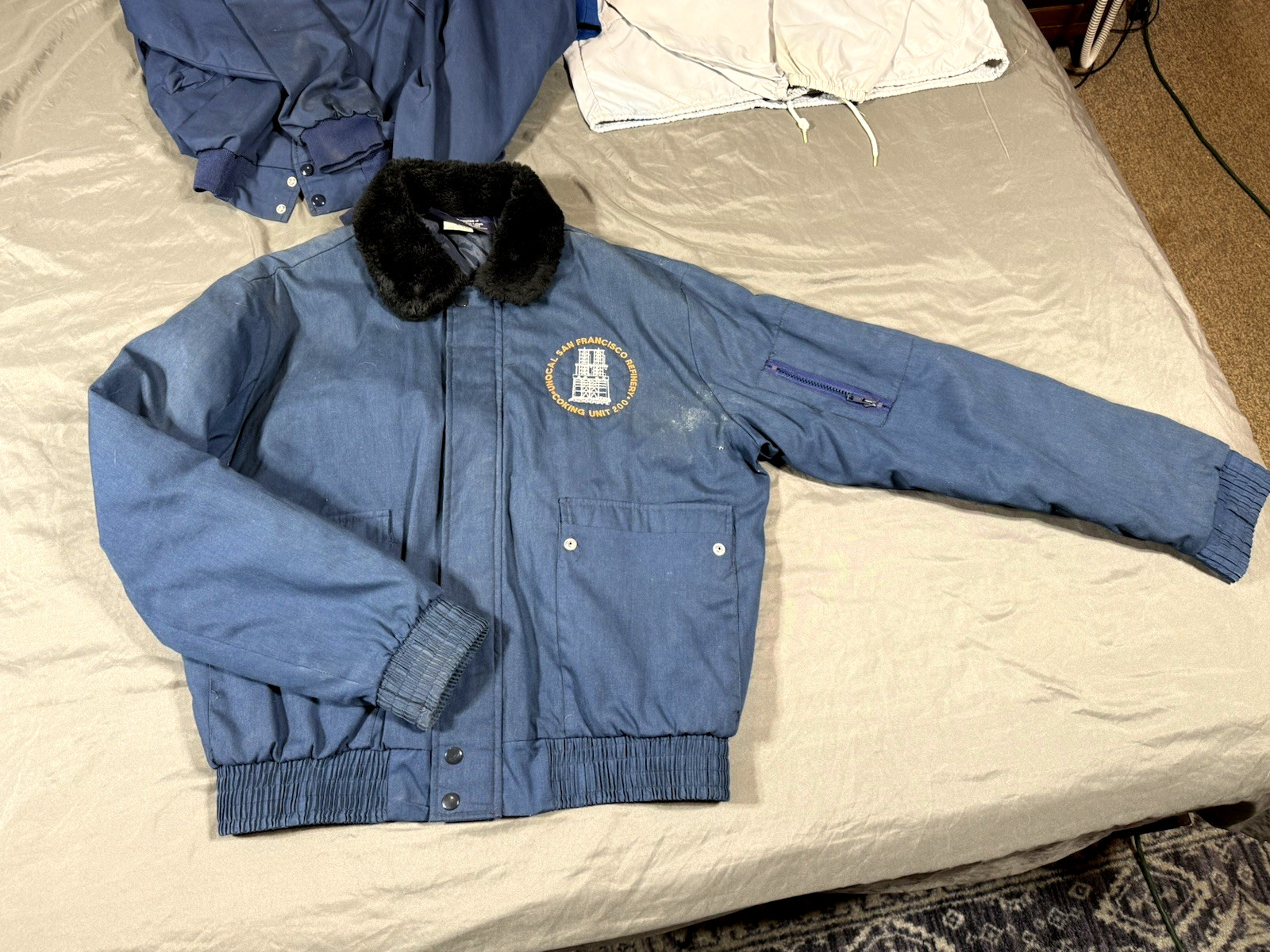 11 Lot Vintage Jackets Unocal 76 San Francisco Refinery Oil Gas Petroleum Larry