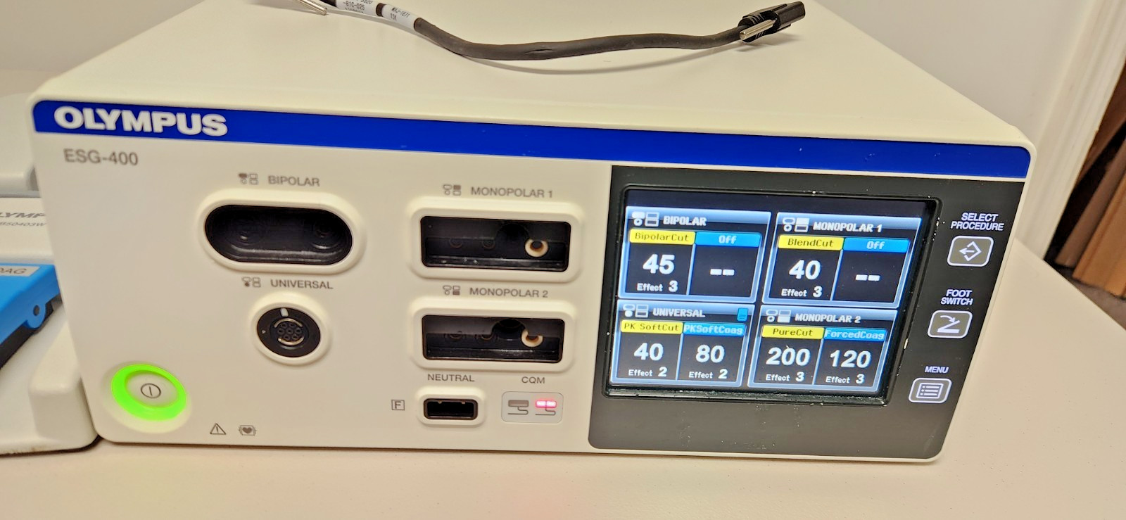 Olympus ESG 400 With Both Footswitches and a MAJ-1871 Cable