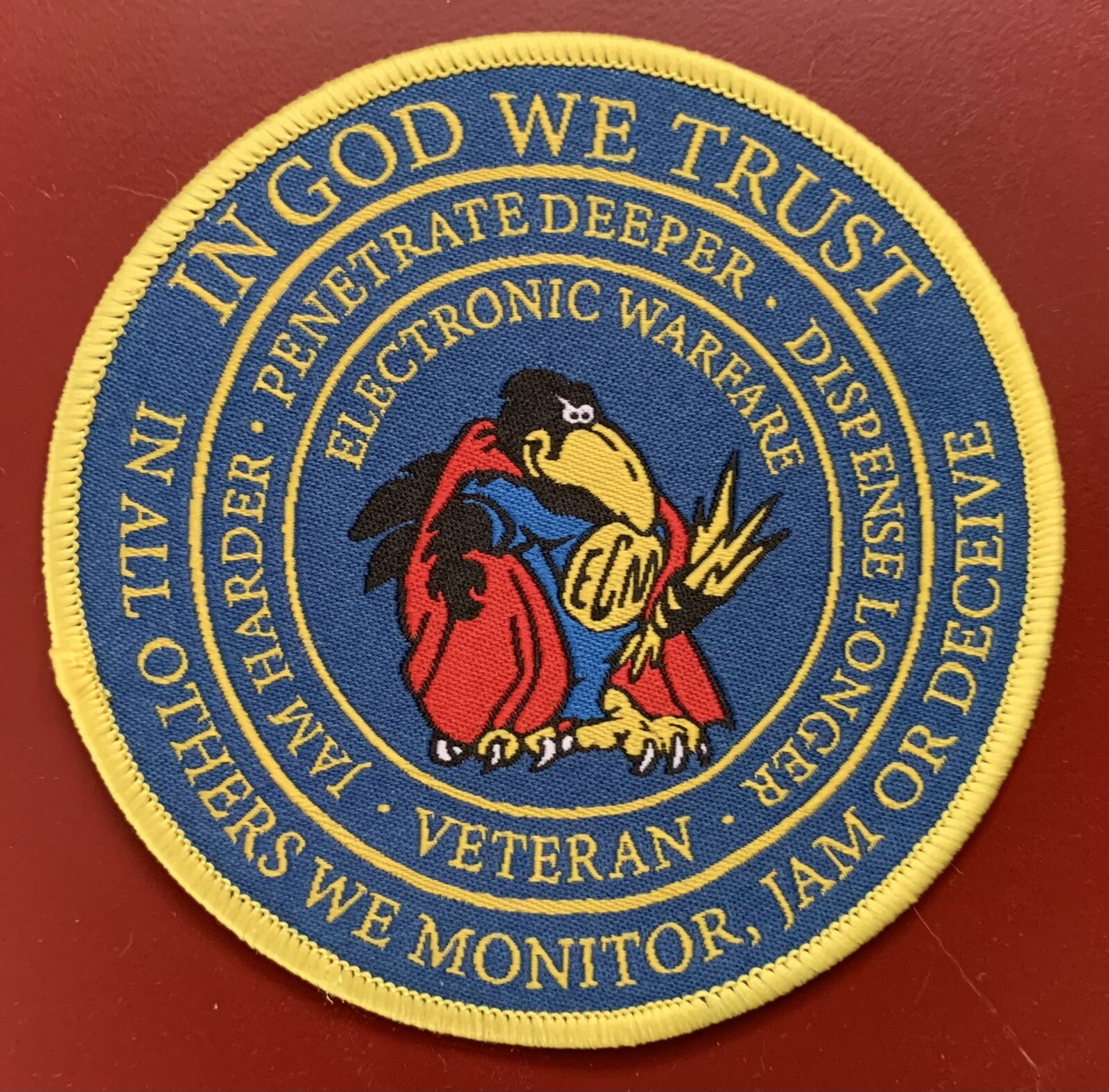 ELECTRONIC WARFARE ELECTRONIC COUNTERMEASURES VETERAN EW/ECM/EWS 3.5” PATCH