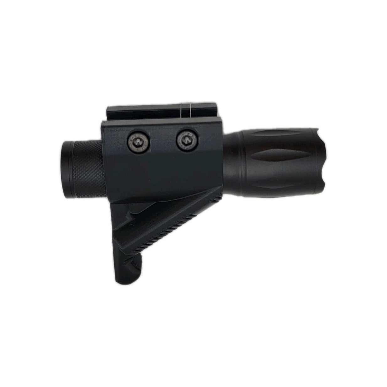 Picatinny Mount Tactical Flashlight - Angled - 2000 Lumen - Fox 2 Industries