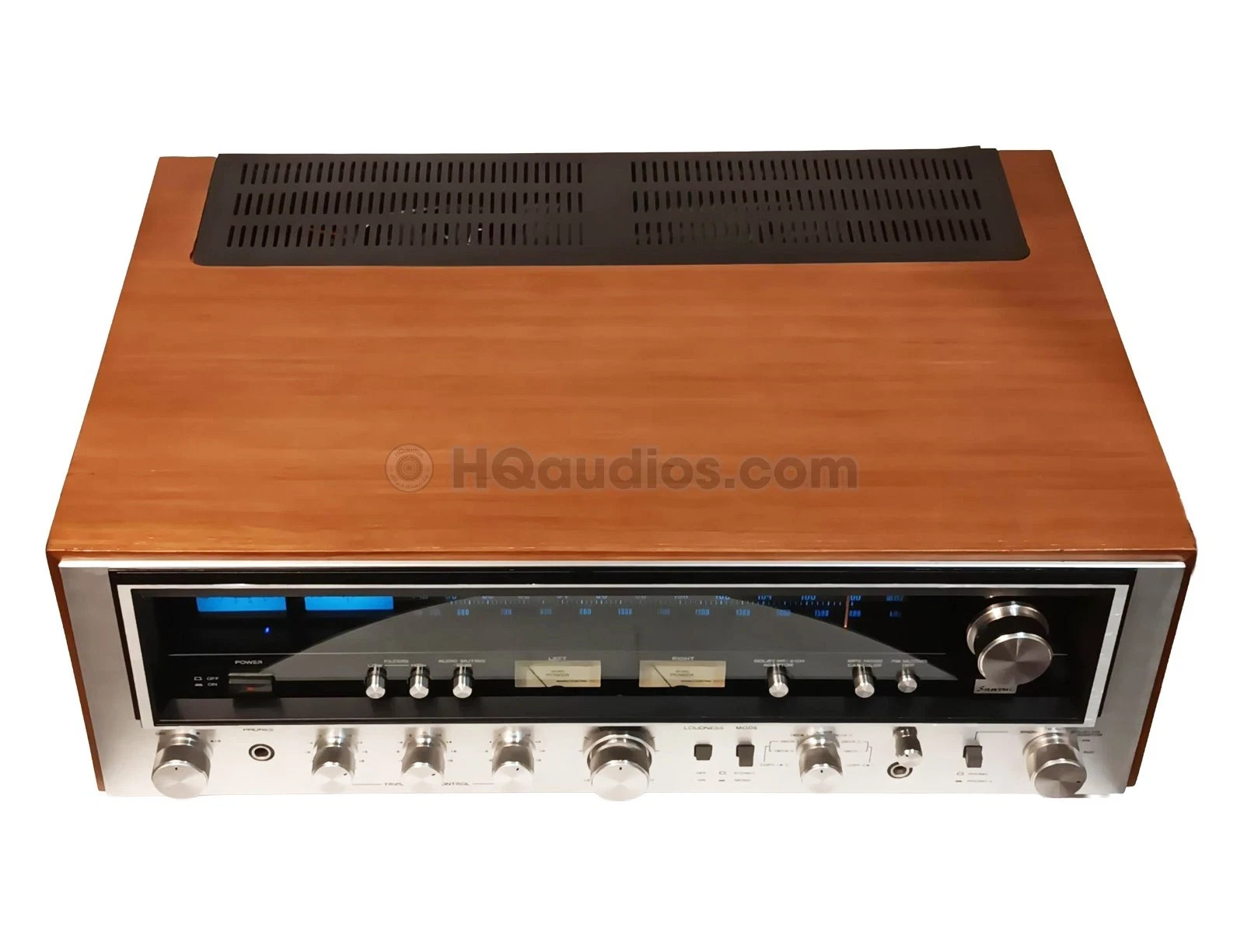 Custom Walnut-Grain Wood Case for Sansui 7070 receiver- 10-Year WRT