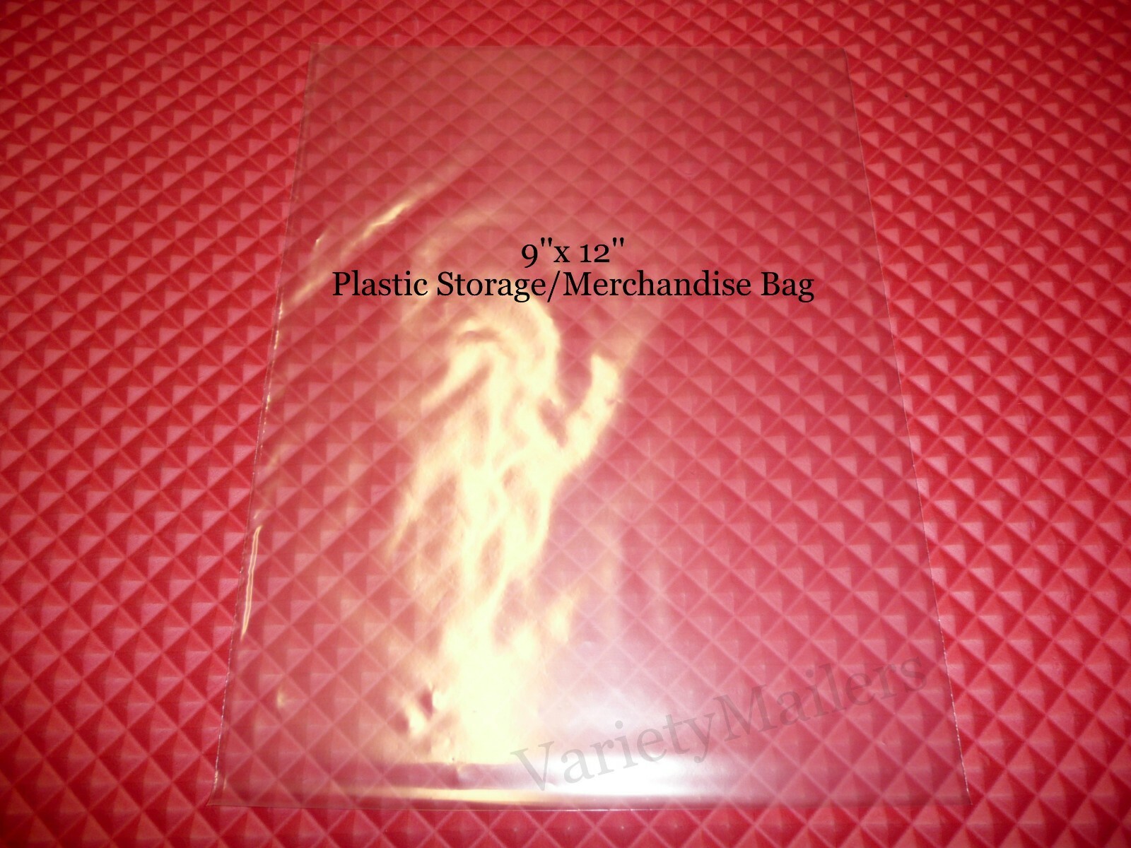 100 Poly Merchandise Bags 9''x 12'' Clear 1 Mil Plastic Apparel Bags 9x12