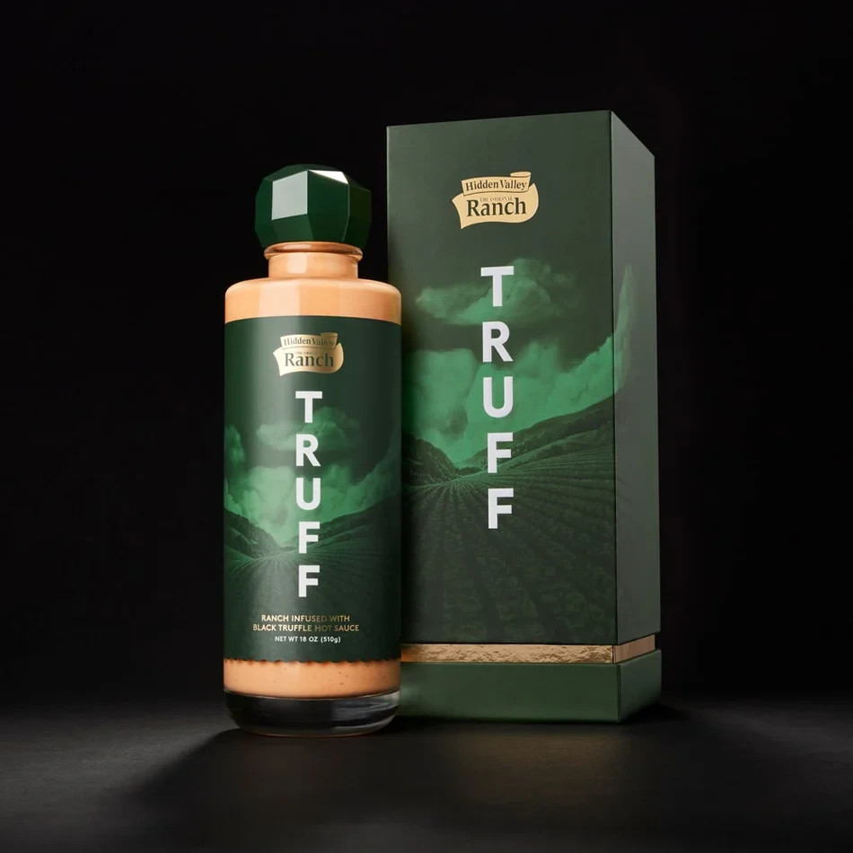 Truff x Hidden Valley Ranch Hot Sauce 18oz Bottle Limited Edition Sealed New!