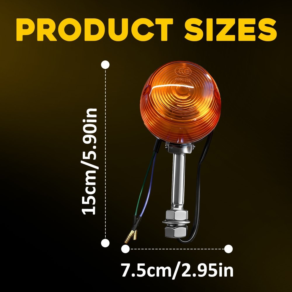 Turn Signal Blinker Light Amber indicator Blinker For Honda MT125 Elsinore 74-76
