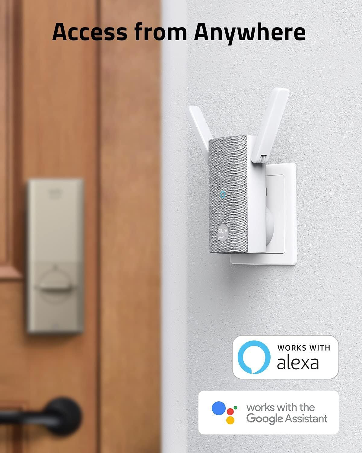 eufy Security Smart Door Lock Touch Fingerprint Keyless Deadbolt w/ Wi-Fi Bridge