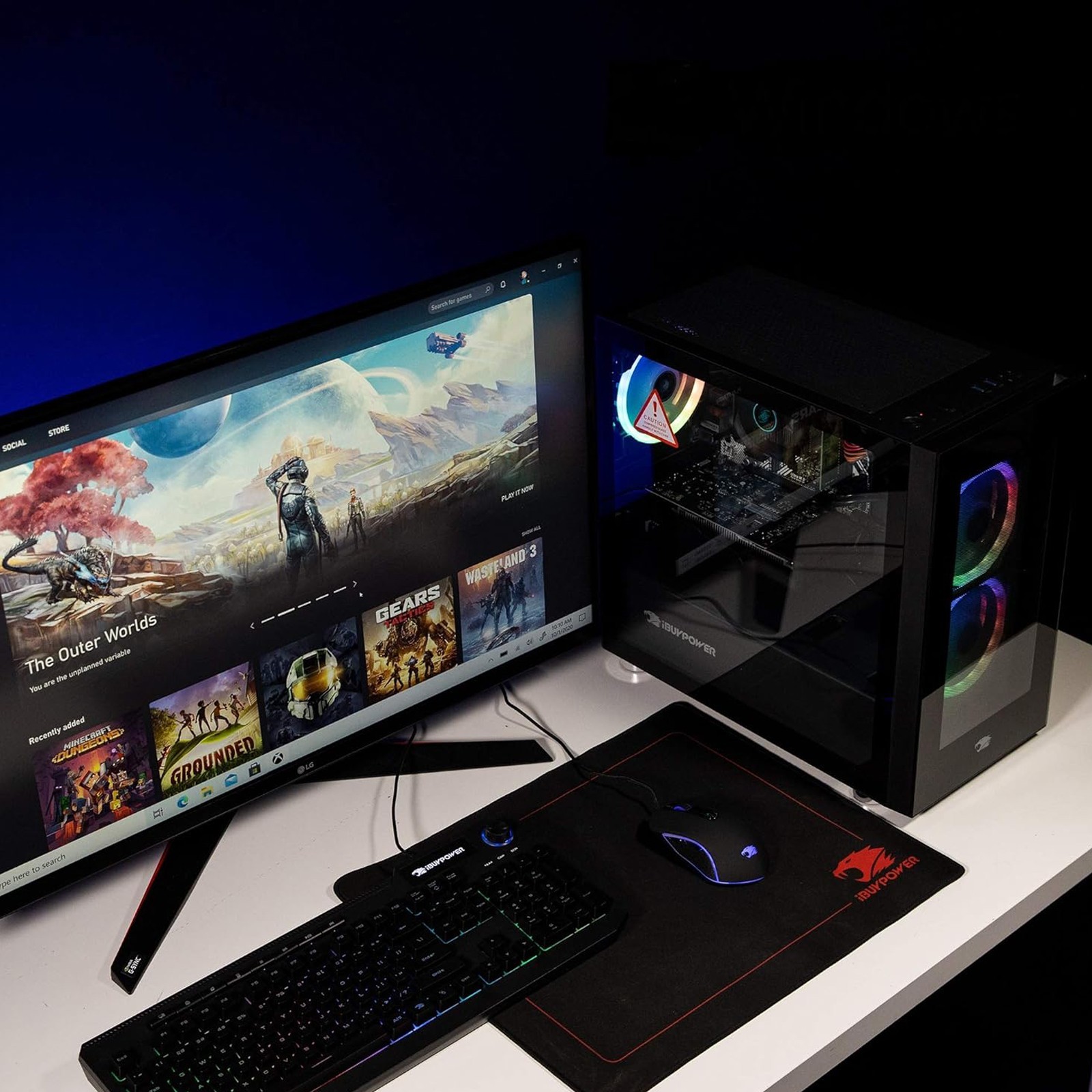 iBuyPower ARGB Gaming Desktop i7 Computer PC 32GB RAM 1TB SSD RTX4060 Win11 WIFI