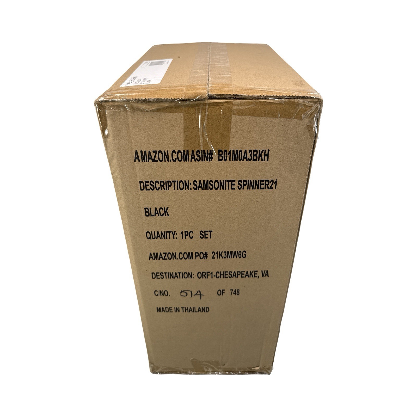 Samsonite 21" Freeform Hardside Carry-On Luggage with Spinner Wheels, Black