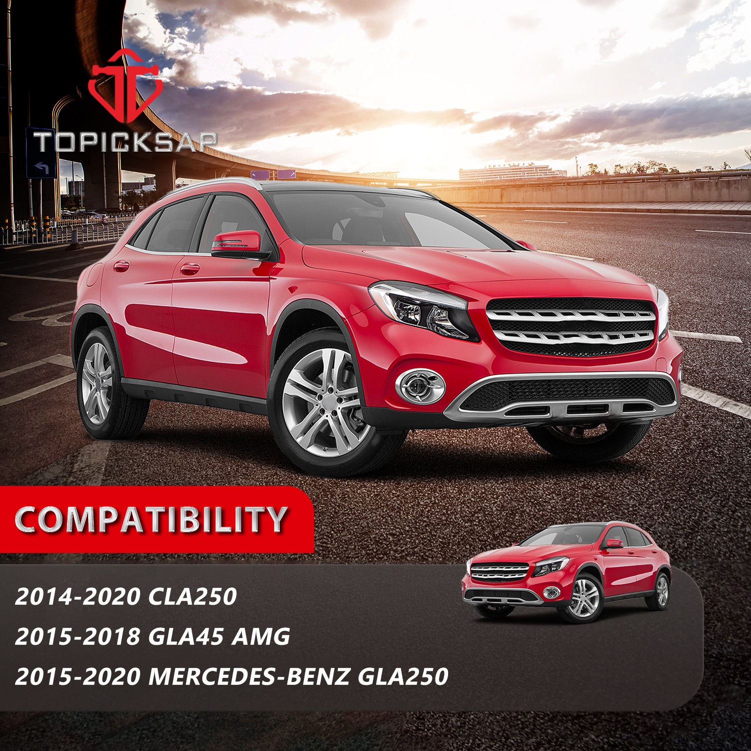 FOR Mercedes-Benz 14-18 GLA250 Air Cleaner Intake-Inlet Duct Tube Hose