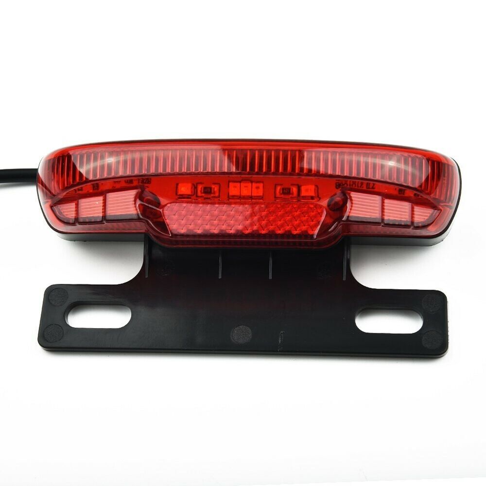 1PC Safety Warning Rear Lamp Rear Tail Light For Electric Bicycle E-Bike 36-48V