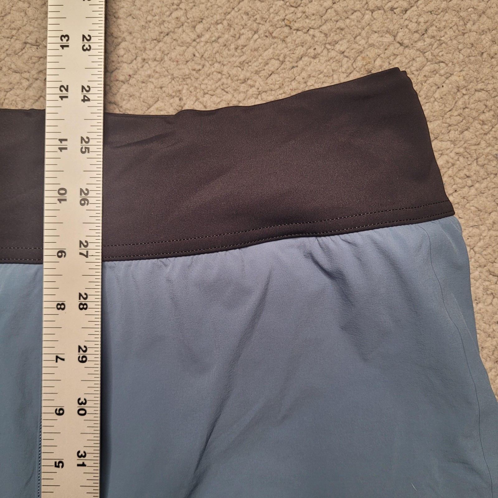 On Running Shorts Womens Medium Blue Stone Lined Lightweight Athletic Sport