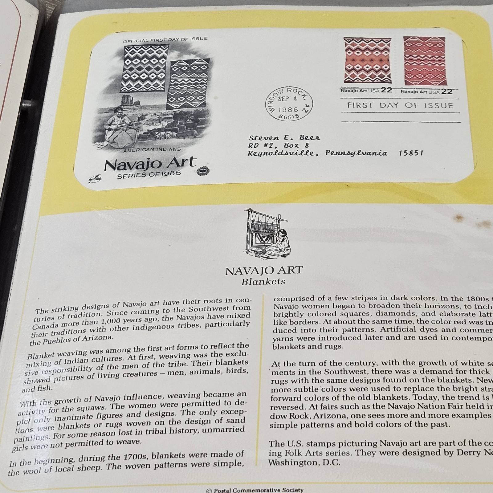 27 Postal Commemorative Society US First Day & Special Covers 1986