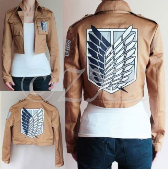 Attack on Titan Shingeki no Kyojin Scouting Legion Cosplay Halloween Jacket Eren