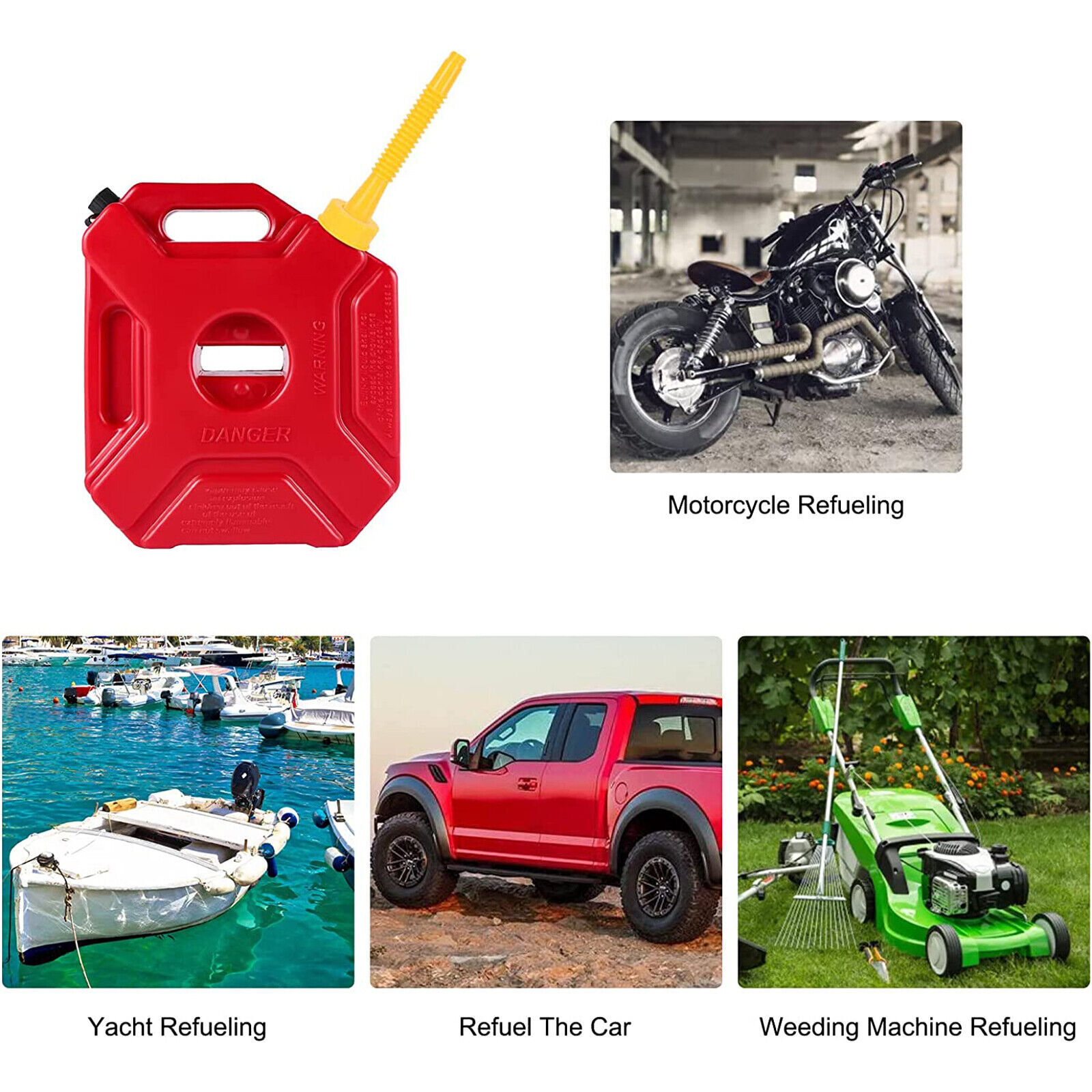 5X Replacement Gas Can Spout Nozzle Vent Kit For Plastic Gas Cans Old Style Caps