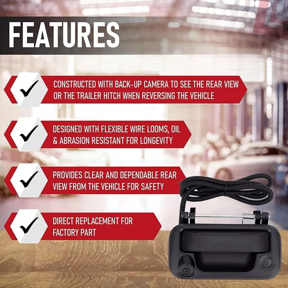 Tailgate Handle Rear View Backup Camera For 04-16 Ford F150 F250 F350 F450