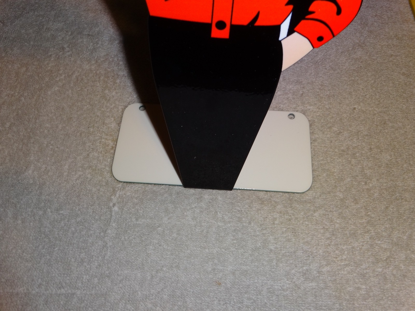 VINTAGE HARLEY DAVIDSON MOTORCYCLE👨MAN METAL GASOLINE BUSINESS CARD HOLDER SIGN