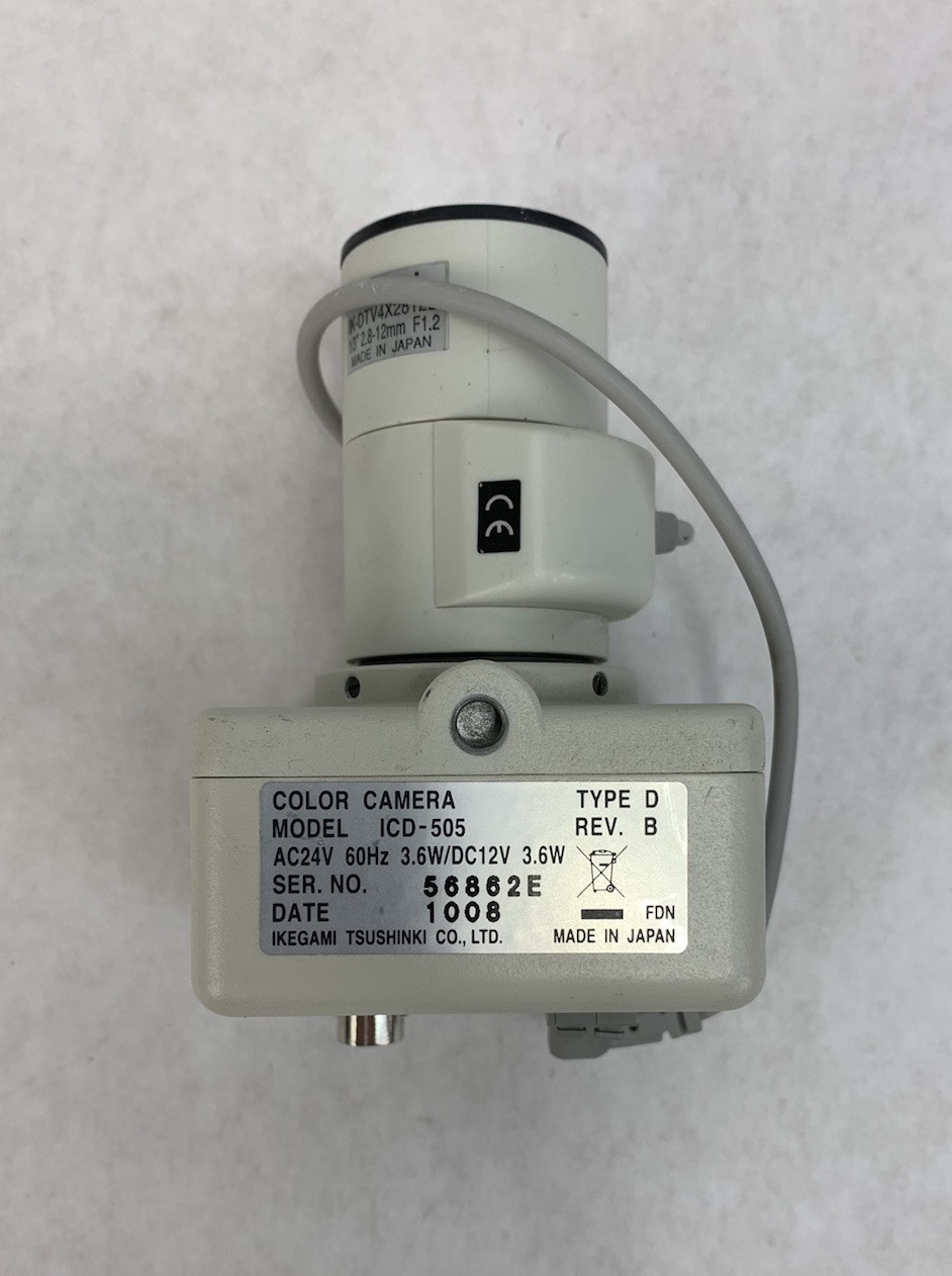 Diebold ICD-505 Color Camera Ikegami 1/3" 2.8-12mm w/Stand