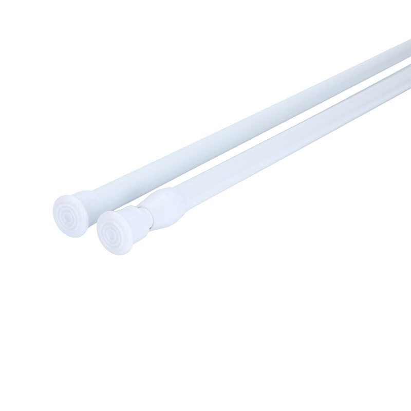 Adjustable Length Spring Loaded Tension Curtain Rod for Window Kitchen, Bathroom