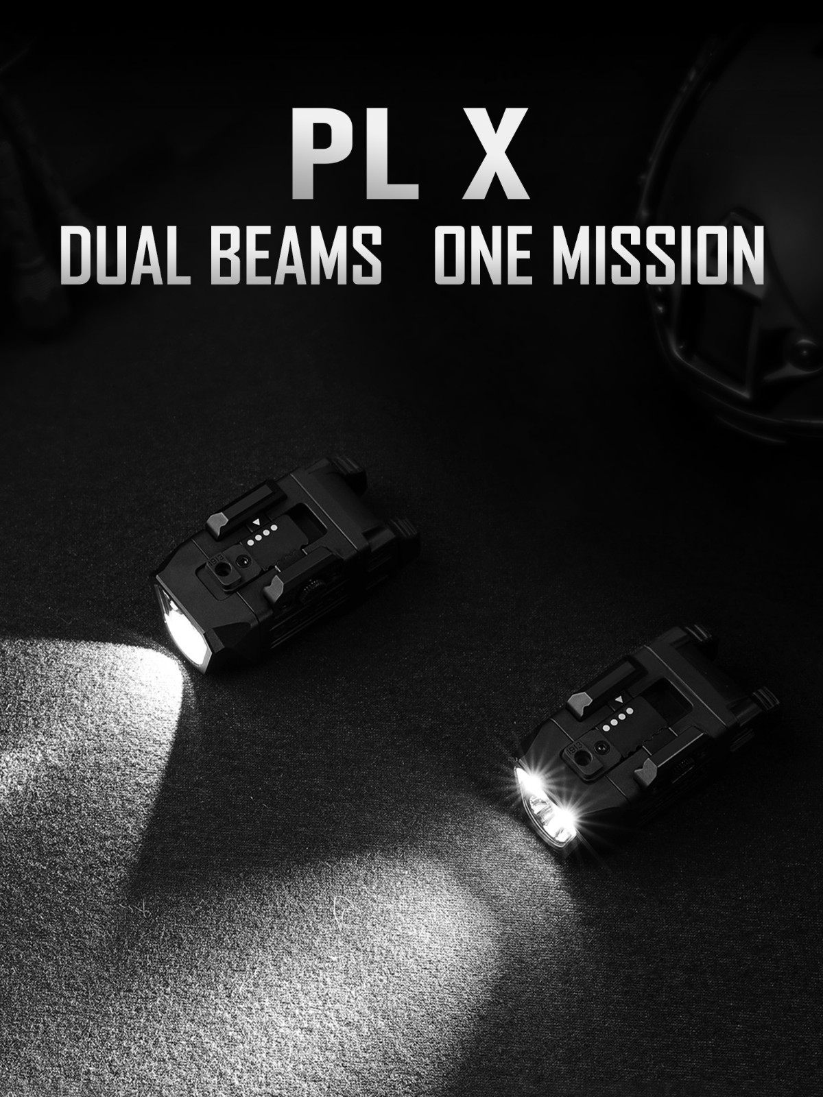 Olight PL X Tactical Light Matte Black Dual Beam Flashlight