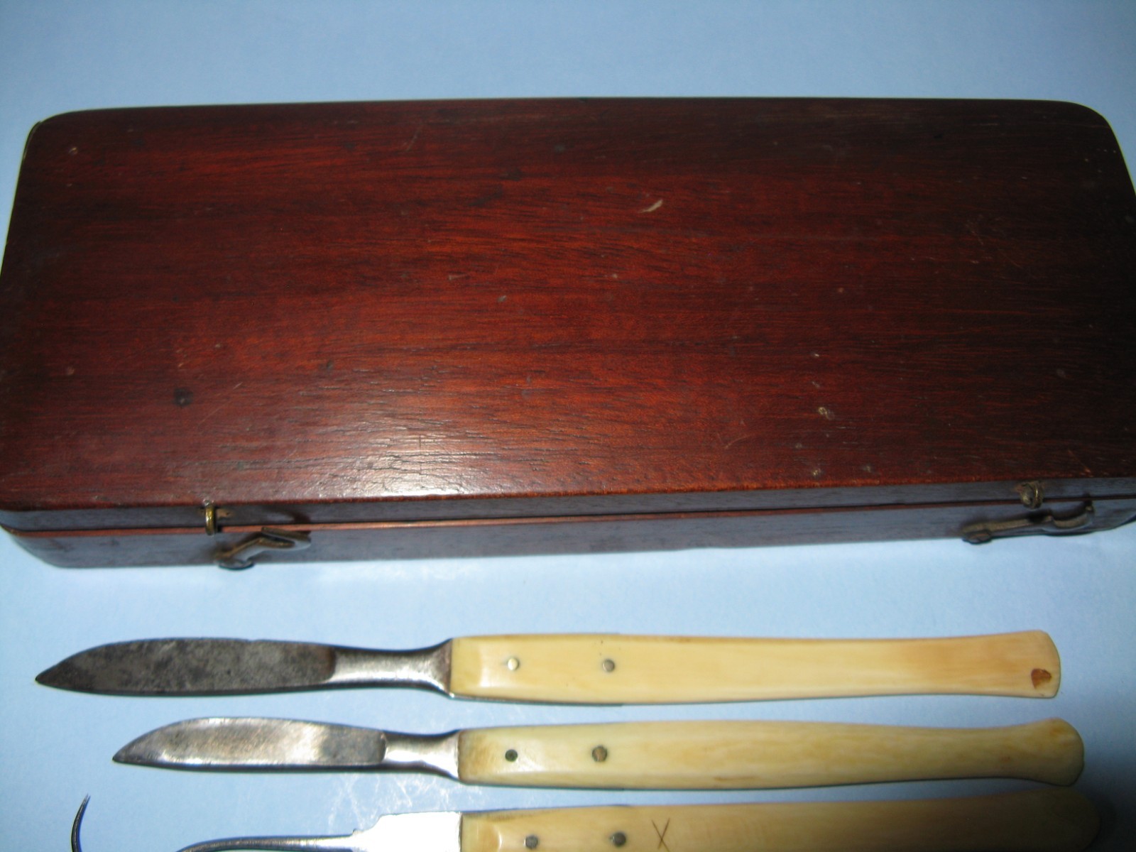 Small Box of Scalpels & Hook